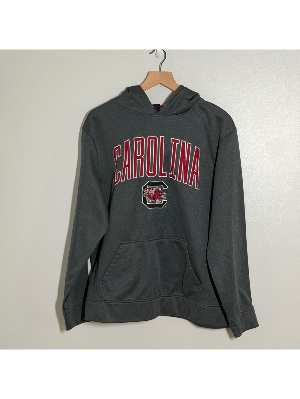 South Carolina Gamecocks Hoodie Mens L Gray Top of the World Pullover NCAA